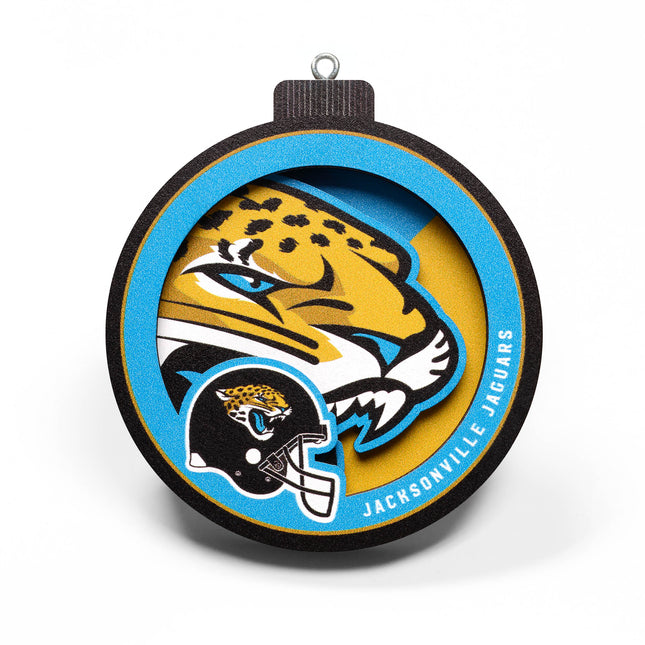 Jacksonville Jaguars 3D Logo Series Ornament