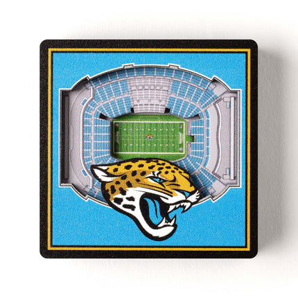 Jacksonville Jaguars 3D StadiumView Magnets