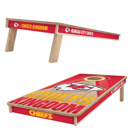 Kansas City Chiefs Cornhole Boards 2x4 Slogan Series