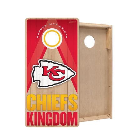 Kansas City Chiefs Cornhole Boards 2x4 Slogan Series