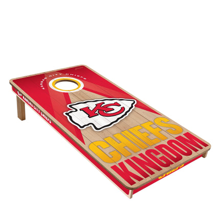 Kansas City Chiefs Cornhole Boards 2x4 Slogan Series