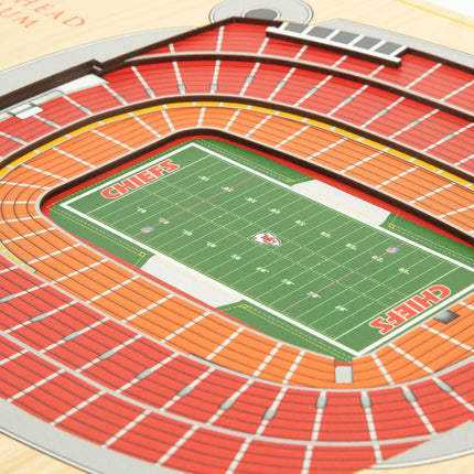 Kansas City Chiefs 5-Layer 3D StadiumView Wall Art