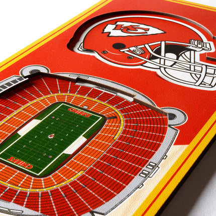 Kansas City Chiefs 3D Stadium 6x19 Banners