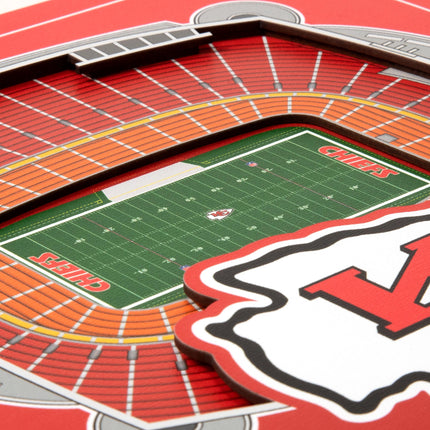 Kansas City Chiefs 3D StadiumView Wall Art 12x12