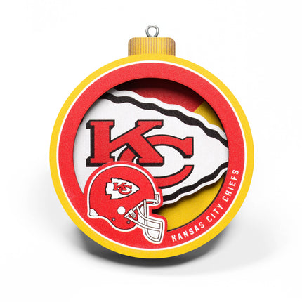 Kansas City Chiefs 3D Logo Series Ornament