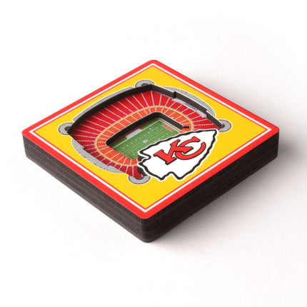 Kansas City Chiefs 3D StadiumView Magnets