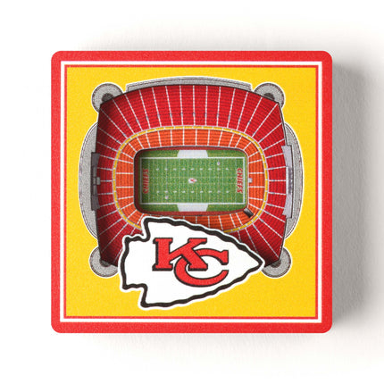 Kansas City Chiefs 3D StadiumView Magnets