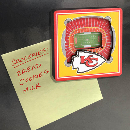 Kansas City Chiefs 3D StadiumView Magnets
