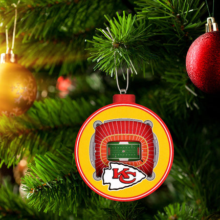 Kansas City Chiefs 3D StadiumView Ornaments