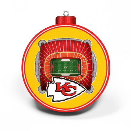 Kansas City Chiefs 3D StadiumView Ornaments