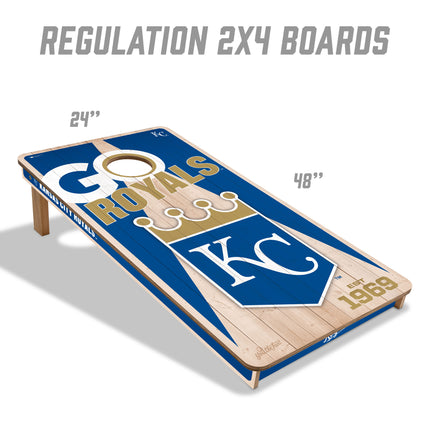 Kansas City Royals Cornhole Boards 2x4
