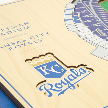 Kansas City Royals 5-Layer 3D StadiumView Wall Art