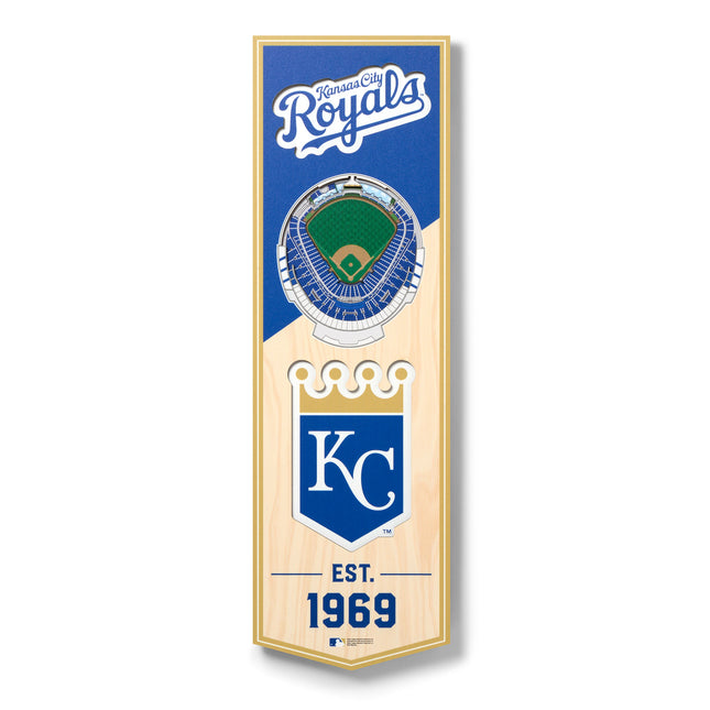 Kansas City Royals 3D Stadium 6x19 Banners