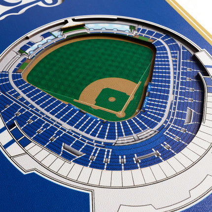 Kansas City Royals 8x32 3D Stadium Banner
