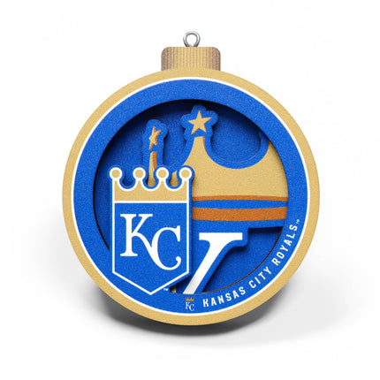 Kansas City Royals 3D Logo Series Ornament