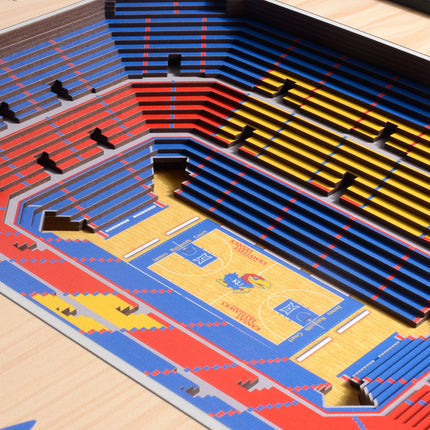 Kansas Jayhawks 25-Layer StadiumViews 3D Wall Art