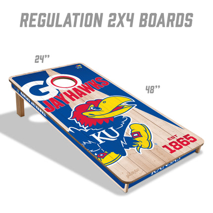 Kansas Jayhawks 2x4 Cornhole Boards