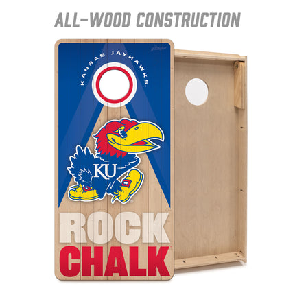 Kansas Jayhawks 2x4 Slogan Series Cornhole Boards