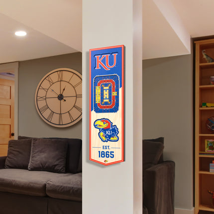 Kansas Jayhawks 3D Stadium 6x19 Banners