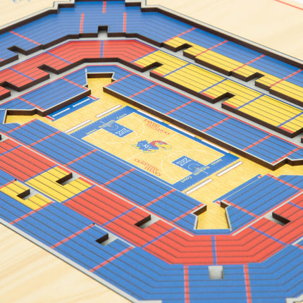 Kansas Jayhawks 5-Layer 3D StadiumView Wall Art