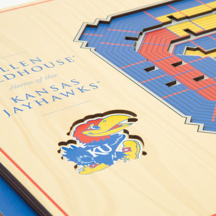 Kansas Jayhawks 5-Layer 3D StadiumView Wall Art