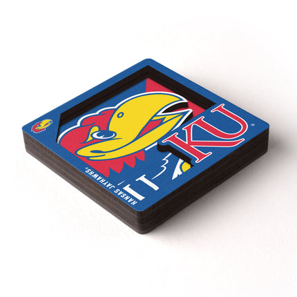 Kansas Jayhawks 3D Logo Series Magnet