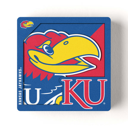 Kansas Jayhawks 3D Logo Series Magnet