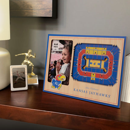 Kansas Jayhawks 3D StadiumView Picture Frame