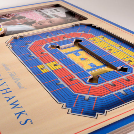 Kansas Jayhawks 3D StadiumView Picture Frame