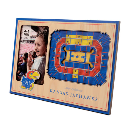 Kansas Jayhawks 3D StadiumView Picture Frame