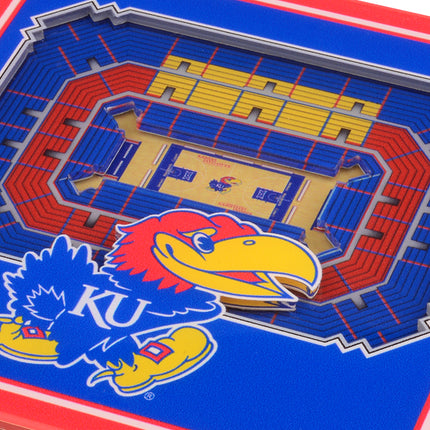 Kansas Jayhawks 3D Stadium View Coasters