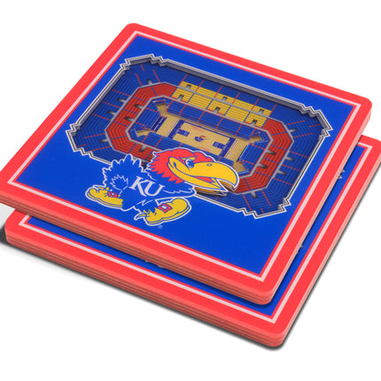 Kansas Jayhawks 3D Stadium View Coasters