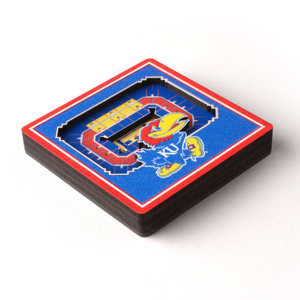 Kansas Jayhawks 3D StadiumView Magnets