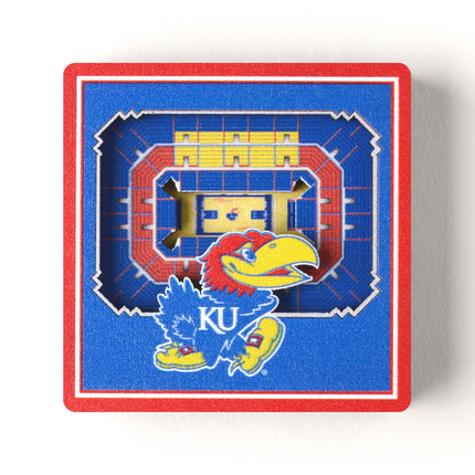 Kansas Jayhawks 3D StadiumView Magnets