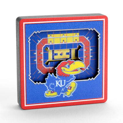 Kansas Jayhawks 3D StadiumView Magnets