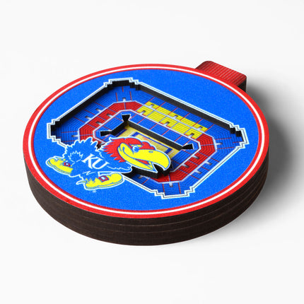 Kansas Jayhawks 3D StadiumView Ornaments