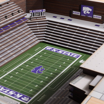 Kansas State Wildcats 25-Layer StadiumViews 3D Wall Art