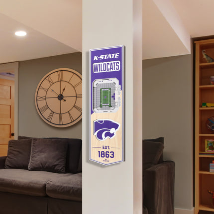 Kansas State Wildcats 3D Stadium 6x19 Banners