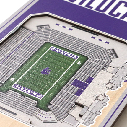 Kansas State Wildcats 3D Stadium 6x19 Banners
