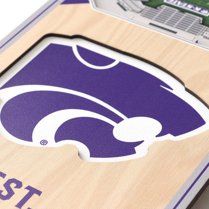 Kansas State Wildcats 3D Stadium 6x19 Banners