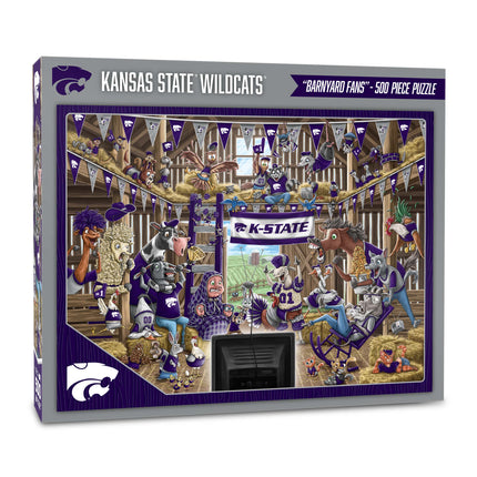 Kansas State Wildcats Barnyard Fans Puzzle - 500 PC