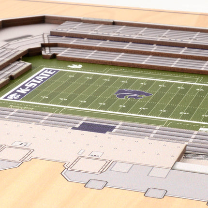 Kansas State Wildcats 5-Layer 3D StadiumView Wall Art