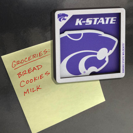 Kansas State Wildcats 3D Logo Series Magnet