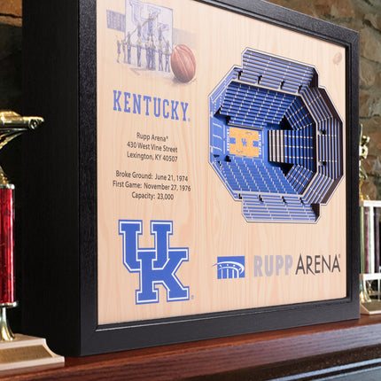 Kentucky Wildcats 25-Layer StadiumViews 3D Wall Art