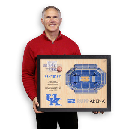 Kentucky Wildcats 25-Layer StadiumViews 3D Wall Art