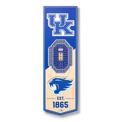 Kentucky Wildcats 3D Stadium 6x19 Banners