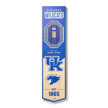 Kentucky Wildcats 8x32 3D Stadium Banner