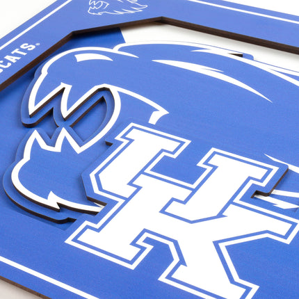 Kentucky Wildcats 3D Logo Series Wall Art - 12x12