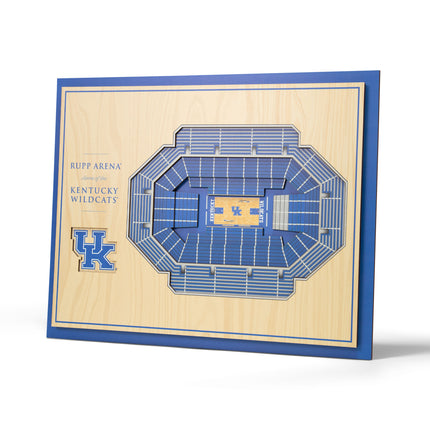 Kentucky Wildcats 5-Layer 3D StadiumView Wall Art