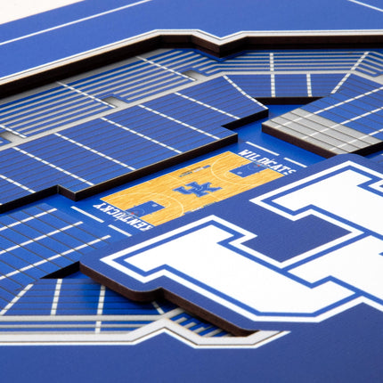 Kentucky Wildcats 3D StadiumView Wall Art 12x12